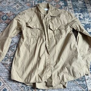 NWOT Women’s GAP Tan Camping Shirt